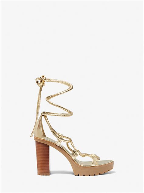 michael michael kors vero leather platform sandal|Women's MICHAEL Michael Kors Vero Lug Platform Sandal.